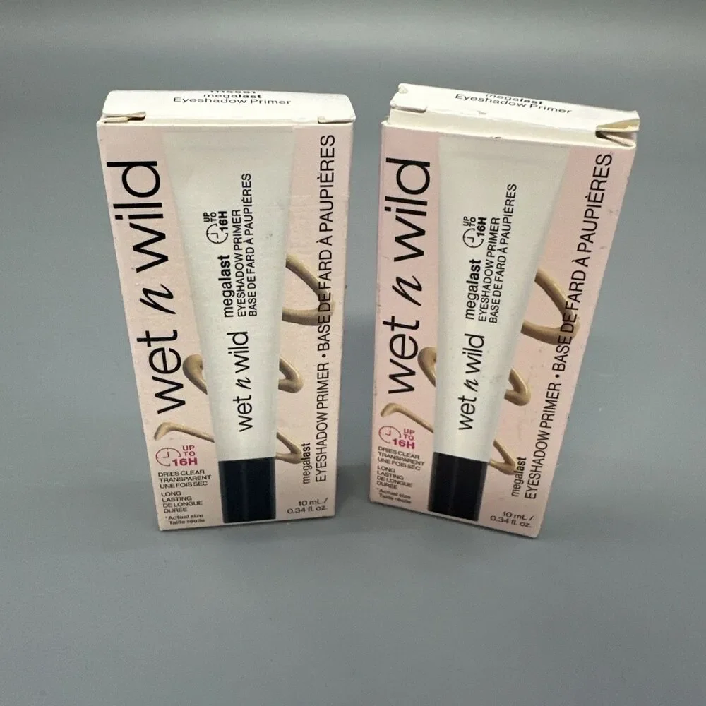 Wet N Wild Megalast Eyeshadow Primer, 0.03 Ounce (Pack of 2), Beige 10ml 1115561
